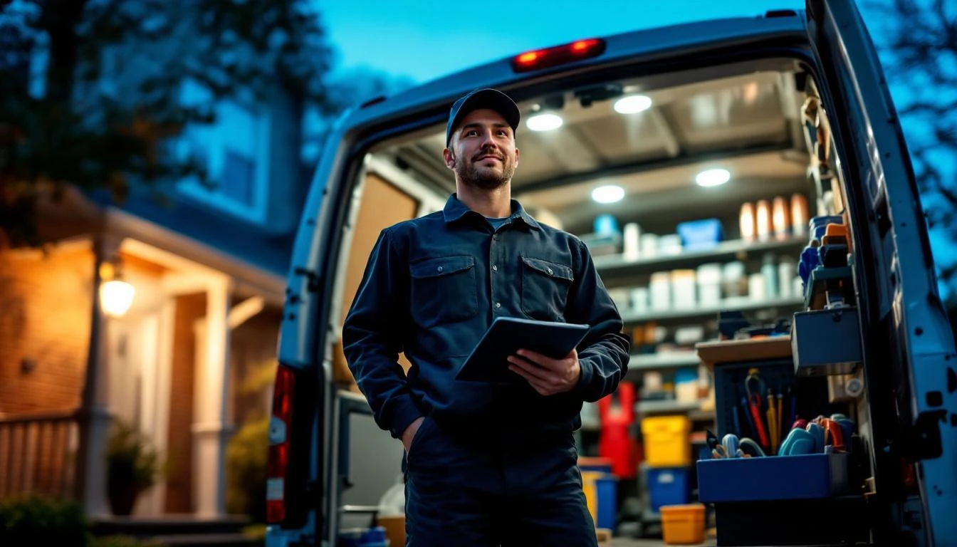 Licensed Cincinnati plumber repairing residential plumbing — emergency plumbing services 24/7